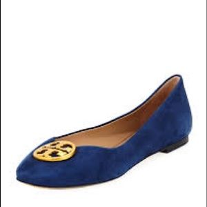 Tory Burch Chelsea ballet flats Royal Navy